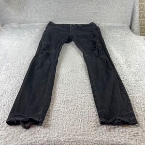 Purple Brand Distressed Black Denim Jeans P001 Style Men's Size 36